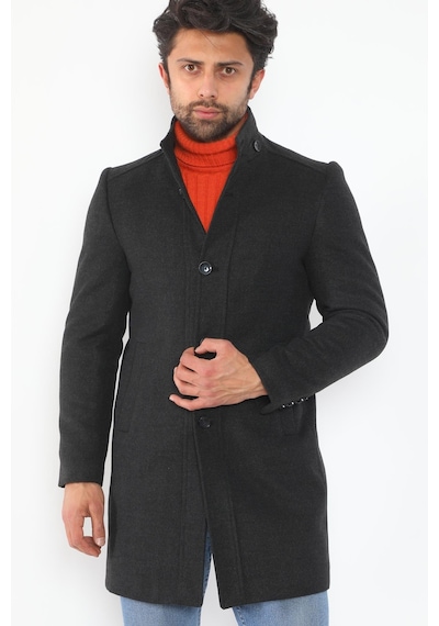 Plt9370 Dewberry Erkek Palto-antrasit Antrasit