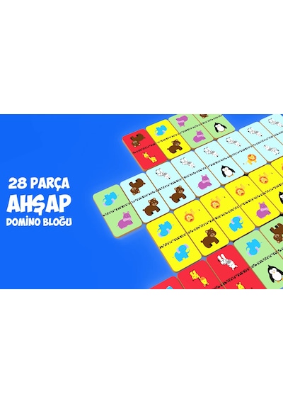 Rossie Ahşap Eşleştirme Oyunu - Domino Game