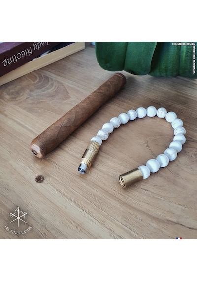 Les Fines Lames Punch Bileklik Brass Magnezit - L
