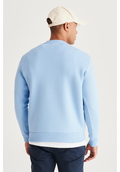 AC&Co / Altınyıldız Classics Erkek Acık Mavı Standart Fit Normal Kesim İçi Polarlı Bisiklet Yaka Sweatshirt Açık Mavi AC&Co / Altınyıldız Classics Erkek Acık Mavı Standart Fit Normal Kesim İçi Polarlı Bisiklet Yaka Sweatshirt Açık Mavi