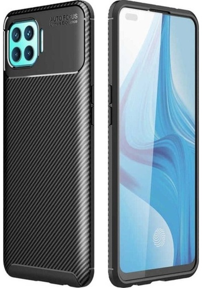 Oppo Reno 4 Lite Kılıf Zore Negro Silikon Kapak Siyah