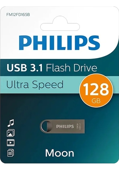 Philips Uyumlu  Moon Fm12fd165b/00 128gb Usb 3.1 Flash Bellek