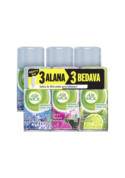 Airwick Automatic Sprey Oda Kokusu 6'lı 250 Ml - 60 Gün Kalıcı Ferahlık Tarı Ferah