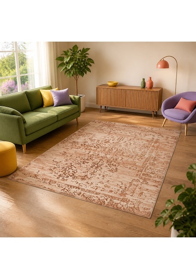 Kartela Halı Siro Halı Kaymaz Taban Makinede Yıkanabilir Halı Bakır - 200 X 300 Cm