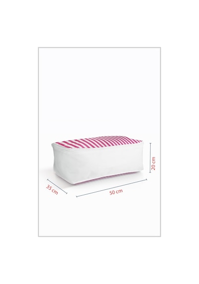 Vedsey 5'lü Set & 50x25x20 Cm Baza Altı Pembe Hurç & Dolap İçi - Organizer Düzenleyici Hurç Beyaz