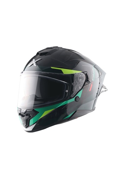 Axor Brutale Kryptıc Full Face Kapalı Kask Parlak Siyah - Yeşil
