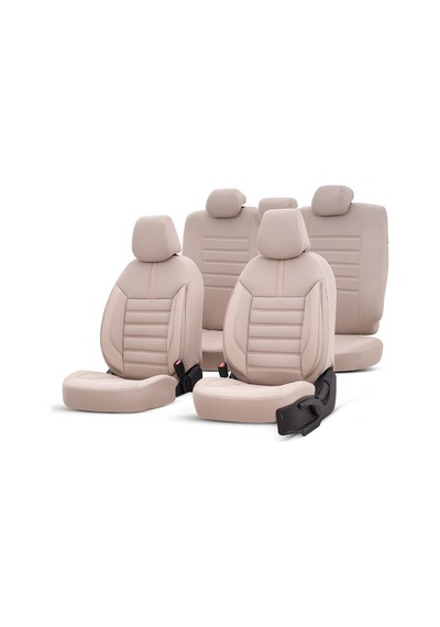 Tr Limited Design Ortopedik Ekstra Destekli Oto Koltuk Kılıfı Tam Set Bej Genel