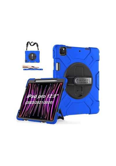 Apple Uyumlu iPad Pro 12.9 3.Nesil Kılıf Defender Askılı Zırh Tank Case