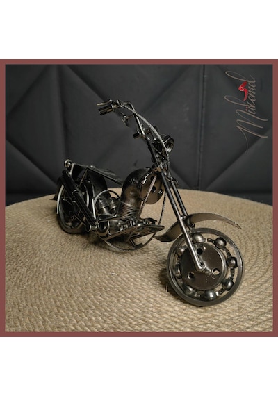 Steampunk Metal Motosiklet Maketi Koleksiyoner Ve Bikerlar