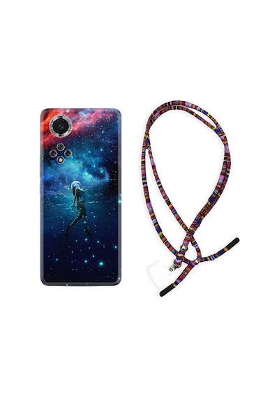 Huawei Nova 9 Kılıf Rasta Boyun Askılı Deep Woman 1844
