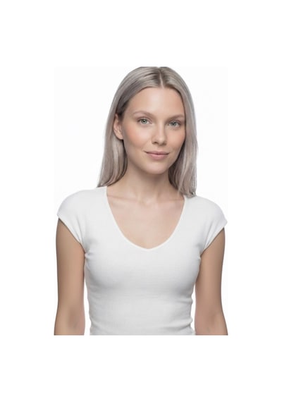 LOFT Slim Fit Kadın Tshirt K.kol Lf2042146 Q1.v1 Beyaz