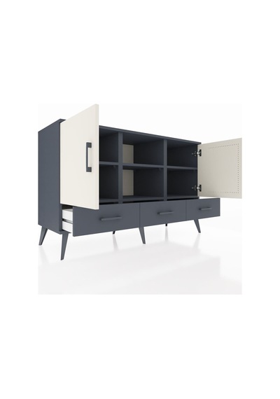 Hyperion Konsol 6 Raflı 3 Çekmeceli 3 Kapaklı 132x44x83 Antrasit-aytaşı/antrasit Aytaşı/antrasit Hyperion Konsol 6 Raflı 3 Çekmeceli 3 Kapaklı 132x44x83 Antrasit-aytaşı/antrasit Aytaşı/antrasit