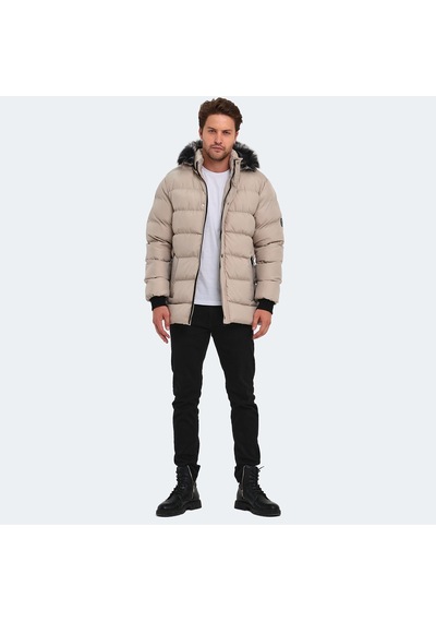 Slazenger HECK Erkek Mont &amp; Kaban Taş Gri