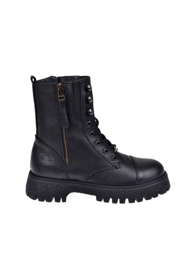 Hammer Jack Hakiki Deri Postal Kadın Bot Hj-23845-z Siyah-siyah Siyah