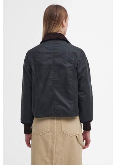 Barbour Cropped Beadnell Yağlı Ceket Sg51 Sage-ancient Yeşil