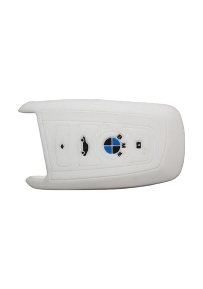 Bmw Uyumlu Silikon Kılıf F30 F20 F10 - 4 Buton Smart Beyaz Renk