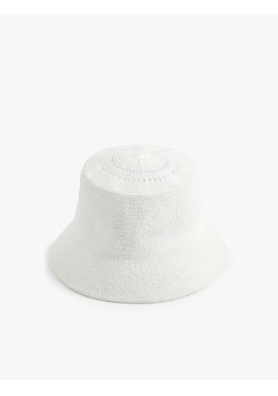 Koton Bucket Şapka Beyaz 6sak40093aa