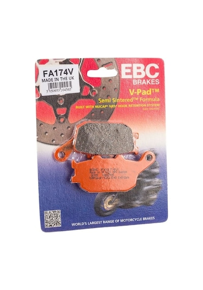 Kawasakı Nınja 650 Krt 650 2017-2020 Ebc Yarı Sinter Arka Fren Balatası Fa174v