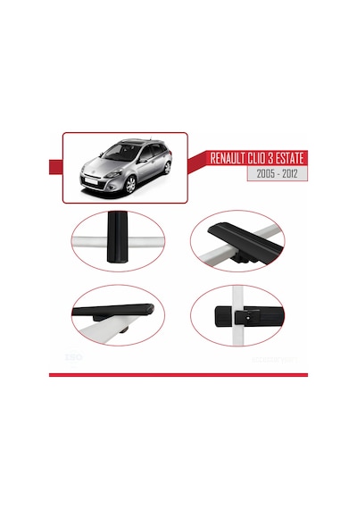 Renault Clio 3 Estate 2005-2012 Arası İle Uyumlu Basıc Model Ara
