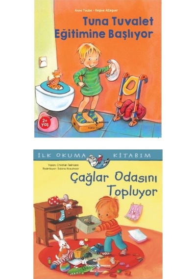 Tuna Tuvalet Eğitimine Başlıyor, Çağlar Odasını Topluyor-2 Kitap Bir Arada