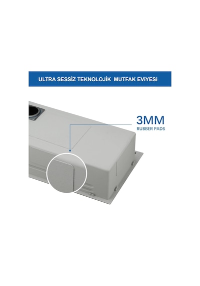 Puroser Teknolojik Mutfak Eviye Seti Siyah Krom Evye Şelale Evye 3 Fonksiyonlu Bataryası Dahil