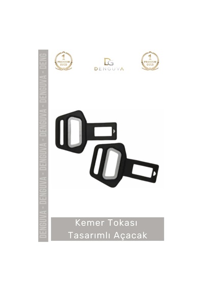 Otoaksesuar Araç Aksesuarı Metal 2 Adet Formlu Sağlam Kemer Tkası Tasarımlı Açacak Çok Renkli