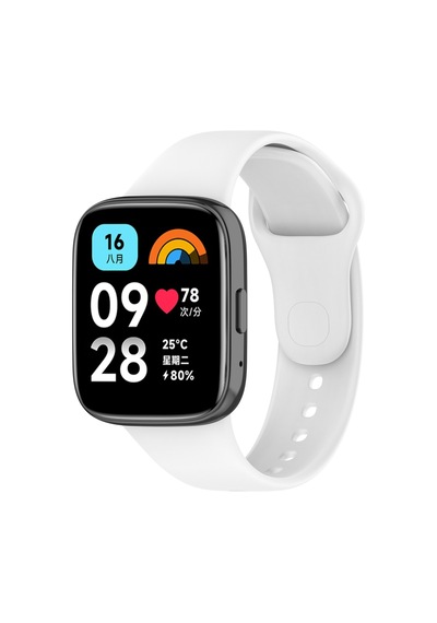 Xiaomi Redmi Watch 3 Active Uyumlu Klasik Omsy Kordon-beyaz