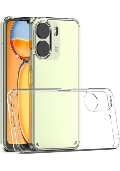 Logis Redmi 13c Kılıf Süper Silikon Şeffaf Şeffaf