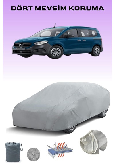Mercedes-benz Citan 2 Tourer Uyumlu Araba Brandası, Oto Branda, Araba Çadırı, Su-güneş Geçirmez Gri
