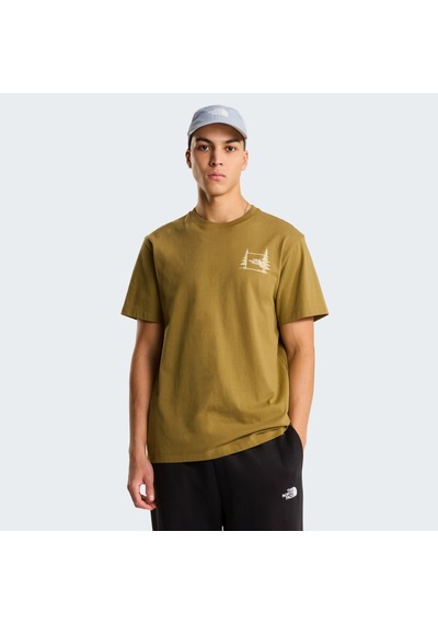 The North Face M Campıng Relaxed Short Sleeve Tee-graph Erkek Tişört Nf0a8gqm2el1 Sarı