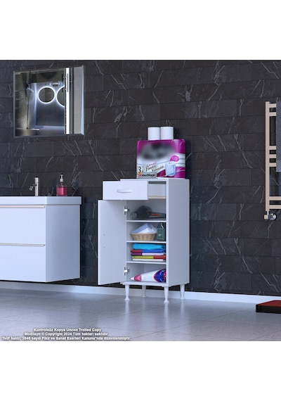 Eliusta Rose 50 Cm Beyaz 1 Çekmeceli Banyo Mutfak Dolabı 4 Bölmeli 3 Raflı Çok Amaçlı Dolap 50x88x32,5 Cm Beyaz Eliusta Rose 50 Cm Beyaz 1 Çekmeceli Banyo Mutfak Dolabı 4 Bölmeli 3 Raflı Çok Amaçlı Dolap 50x88x32,5 Cm Beyaz