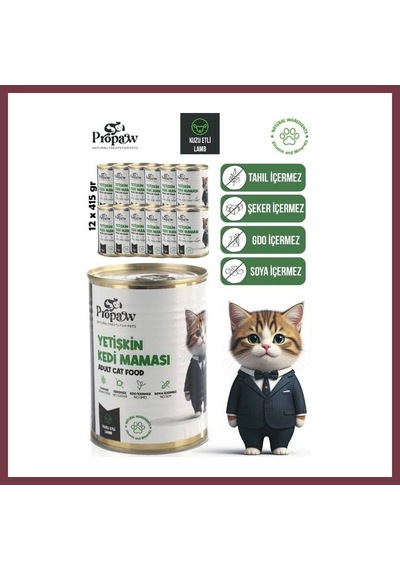 Storeşahin Propaw Yetişkin Ciğerli Kedi Maması 415 Gr Shn0720