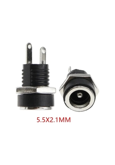 Ic-258b 2.1mm Dc Somunlu Korumalı Jak 8mm Diğer