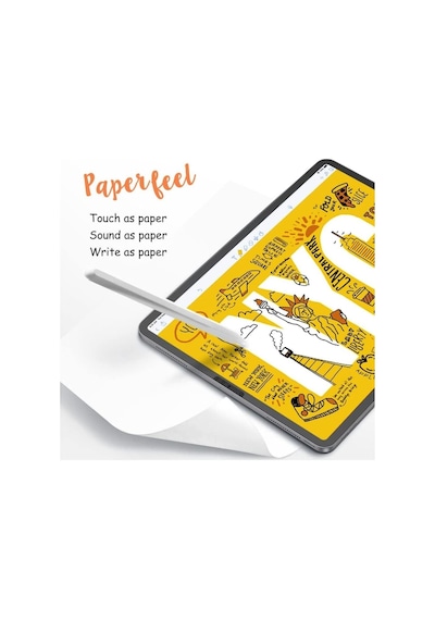 Apple Uyumlu iPad  Pro 4. Nesil 2022 11" Inç M2 Paperlike Nano Kırılmaz Ekran Koruyucu Kağıt Hissli