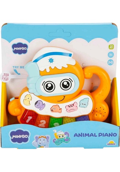 Minibo Sesli Ve Işıklı Piyanolu Ahtapot