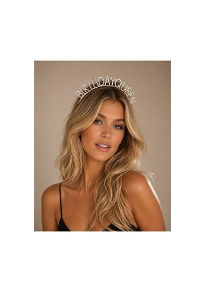 Birthday Queen Kristal Taşlı Taç Gümüş - 888655014 Gümüş