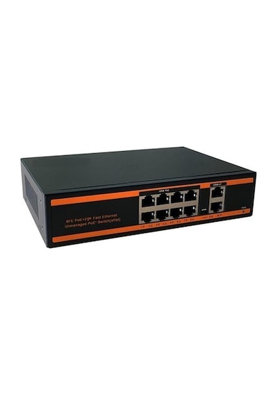 Senseı Poe-8022-150w 8x10/100+2x Gıgabıt Uplınk 150w 250 Metre Poe Swıtch