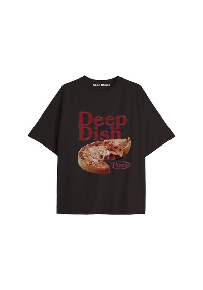 Kalic Studio Y2k Vintage Pickles Baskılı Siyah T-shirt Kod 227 Siyah-227