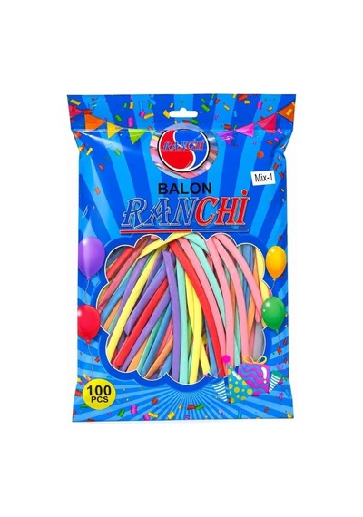 Mix Sosis Balon Çok Renkli