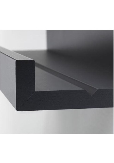 Duvar Rafı Modern Siyah Renk MDF MeridyenDukkan 55 cm Çerçeve-Dekorasyon Rafı