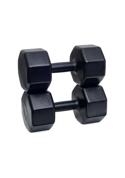 6 Adet X2 Dambıl Seti - 12 Kg Siyah