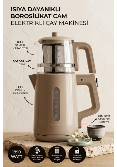 Kitchen Life MCH0012968 Demzade Elektrikli Çay Makinesi