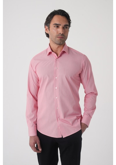 Bisse Regular Fit Erkek Uzun Kol Pamuk Kırmızı Gömlek Gmczg250083 C24 Kırmızı