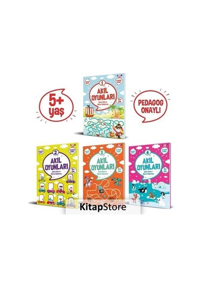 Akıl Oyunları Serisi Seti 5+ Yaş - 4 Kitap Takım- Dokuz Yayınları