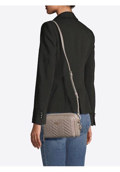 Guess Anning Kapitoneli Mini Kadın Çapraz Çanta Hwqg9508140 Vizon