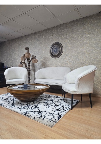 Zafir Teddy Takım Siyah Boyalı Sivriltme Ayak Çay Seti Koltuk - Berjer , Balkon, Salon, Ofis Krem Zafir Teddy Takım Siyah Boyalı Sivriltme Ayak Çay Seti Koltuk - Berjer , Balkon, Salon, Ofis Krem