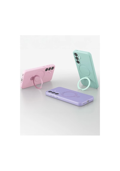 Samsung Galaxy A15 4g Regal Magsafe Standlı Kapak - Derin Mor 0.2M-Çok Renkli