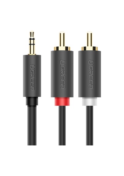 3.5mm Aux Rca Ses Kablosu, 1 Metre, Antrasit Belirtilmemiş