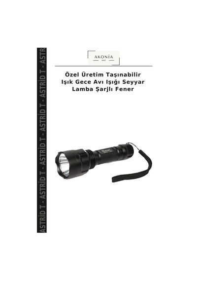 Özel Üretim Taşınabilir Işık Gece Avı Işığı Seyyar Lamba Şarjlı Fener Çok Renkli