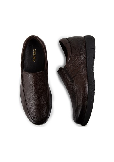Deery Hakiki Deri Kahverengi Loafer Erkek Ayakkabı - 01946mkhvc01 Kahverengi